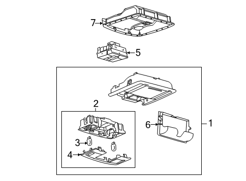 2012 Lincoln MKX Overhead Console Diagram