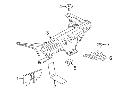 2019 Ford F-150 Heat Shields Diagram