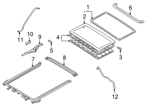 2006 Mercury Mariner Sunroof Diagram