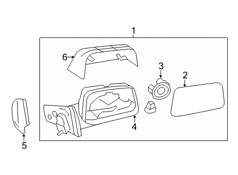 2012 Lincoln MKX Outside Mirrors Diagram