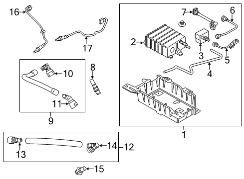 2016 Ford Mustang Purge Solenoid Diagram for HU5Z-9F945-C