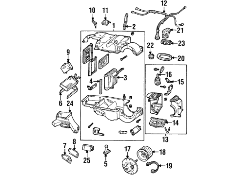 1993 Lincoln Mark VIII Suction Line Diagram for F3LZ-19C836-BA