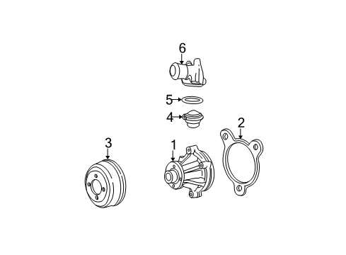 2004 Ford F-150 Heritage Water Pump Diagram