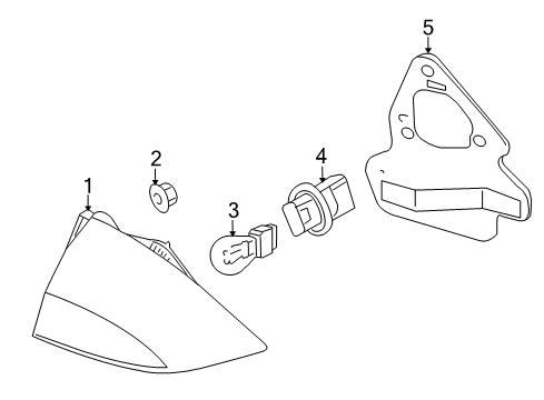 2010 Mercury Milan Tail Lamps Diagram 1 - Thumbnail