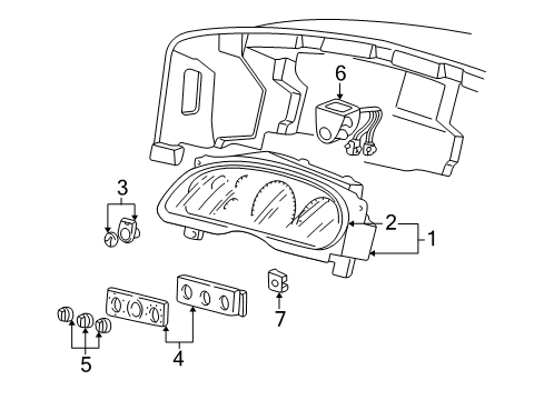 2006 Ford F-250 Super Duty A/C & Heater Control Units Diagram