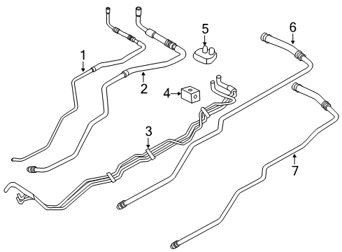 2012 Lincoln Navigator Rear A/C Lines Diagram