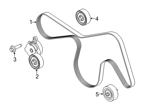 2019 Ford F-150 Belts & Pulleys Diagram