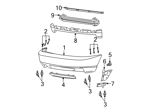 2003 Ford Focus Rear Bumper Diagram
