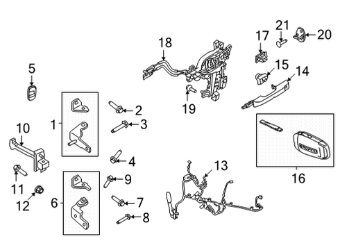2022 Ford Bronco Sport Front Door Diagram
