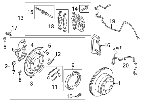 Mount Plate, Driver Side Diagram for HC3Z-2B637-B
