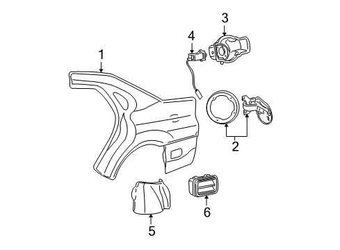 2003 Ford Taurus Fuel Door Diagram