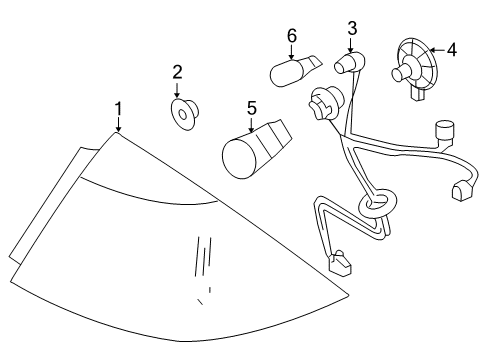 2008 Mercury Sable Bulbs Diagram