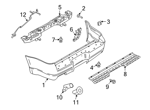 2009 Ford Explorer Sport Trac Rear Bumper Diagram