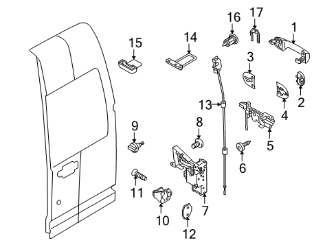 2012 Ford Transit Connect Cargo Door Diagram