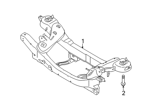 2016 Lincoln MKC Suspension Mounting - Rear Diagram