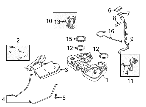 2012 Lincoln MKT Fuel Supply Diagram