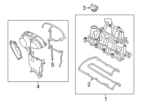 2014 Ford Fusion Valve & Timing Covers Diagram