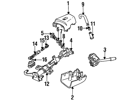1992 Mercury Cougar Ignition Lock, Electrical Diagram 2 - Thumbnail