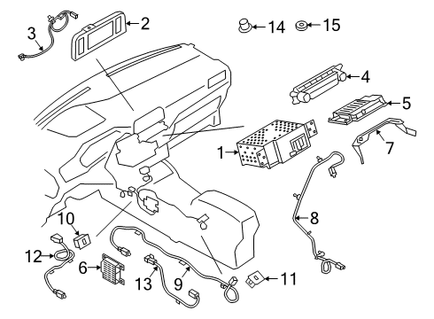 2020 Ford Escape Control Module Diagram for LU5Z-14G371-AP