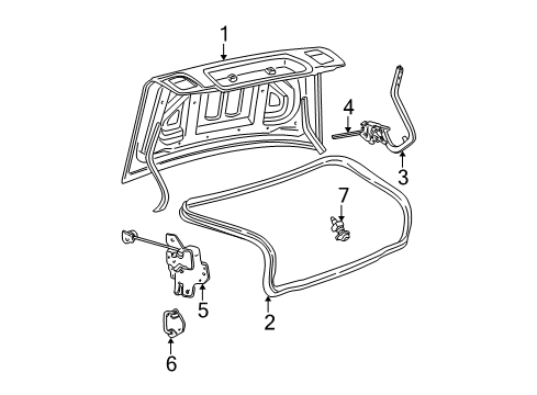 2002 Lincoln LS Trunk Diagram