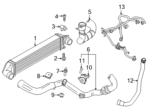 2018 Ford Escape Intercooler Diagram for EJ7Z-6K775-A