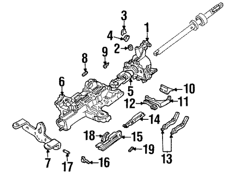 1997 Lincoln Town Car Housing & Components Diagram
