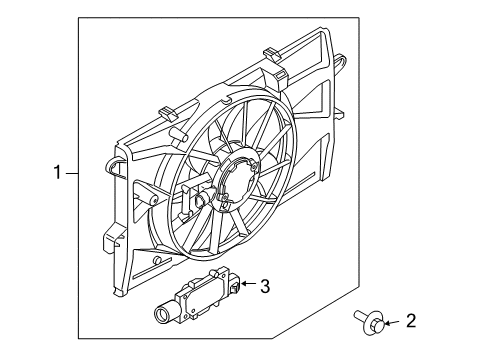 2015 Ford Police Interceptor Sedan Cooling System, Radiator, Water Pump, Cooling Fan Diagram