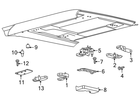 2021 Ford Bronco Hard Top Roof Diagram