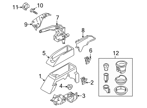 2017 Ford Transit-150 Console Diagram