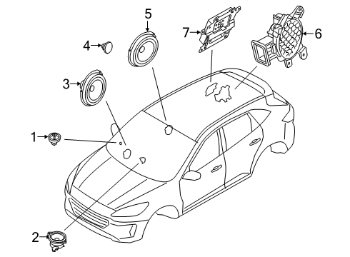 2022 Ford Escape Sound System Diagram 1 - Thumbnail