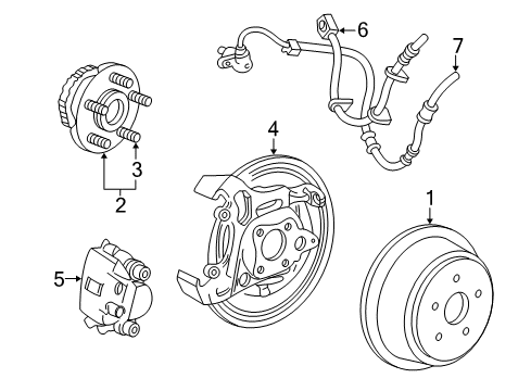 2005 Mercury Monterey Rear Brakes Diagram