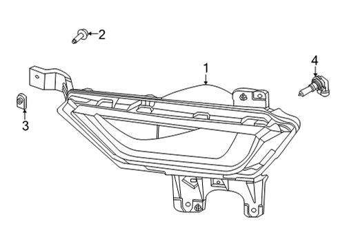2023 Ford F-150 Fog Lamps Diagram 2 - Thumbnail