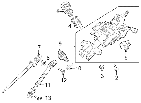 2019 Ford F-150 Anti-Theft Components Diagram