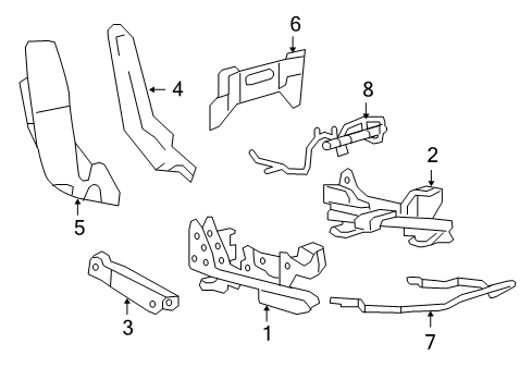 2008 Ford F-150 Tracks & Components Diagram