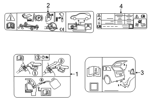2018 Ford Escape Information Labels Diagram