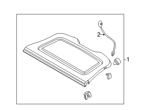 2016 Ford Focus Interior Trim - Rear Body Diagram