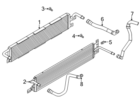 2021 Lincoln Corsair Radiator & Components Diagram