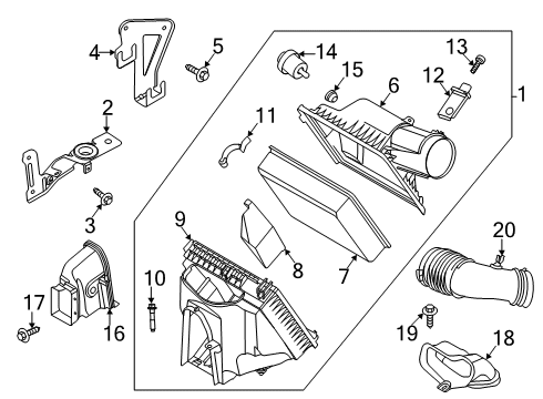2021 Ford F-250 Super Duty Air Intake Diagram