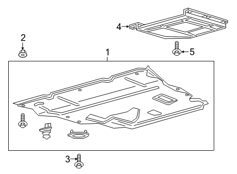 2019 Lincoln Continental Under Cover & Splash Shields Diagram