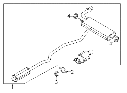 2016 Ford Fusion Exhaust Components Diagram