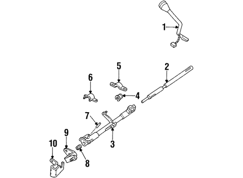 1998 Ford Crown Victoria Transmission Shift Tube Diagram