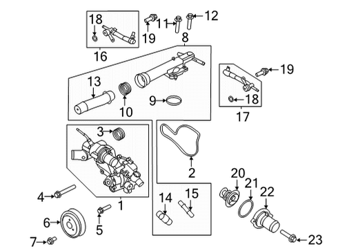 2021 Ford Bronco Water Pump Diagram