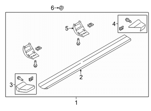 2023 Ford F-150 Running Board Diagram 7 - Thumbnail