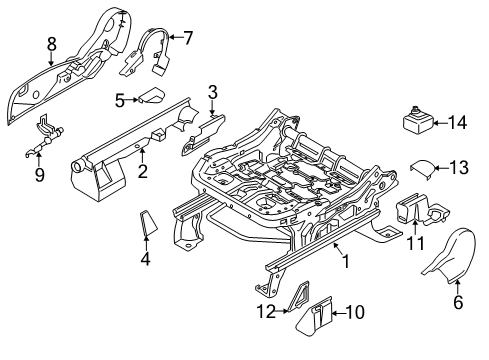 2016 Ford Escape Tracks & Components Diagram 3 - Thumbnail