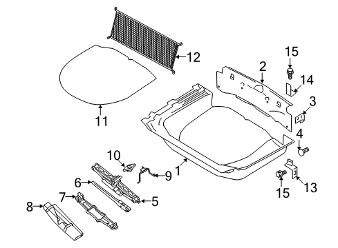 2009 Ford Taurus X Interior Trim - Rear Body Diagram