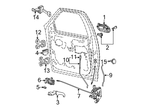 2004 Ford F-150 Heritage Door & Components Diagram