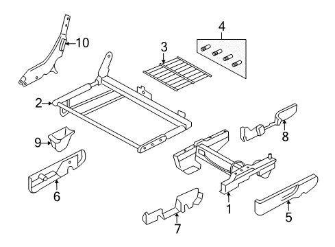 2007 Ford Freestyle Rear Seat Diagram 1 - Thumbnail