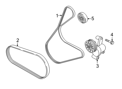 2022 Ford Mustang Belts & Pulleys  Diagram 1 - Thumbnail