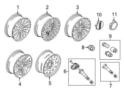 2021 Lincoln Navigator Wheels Diagram