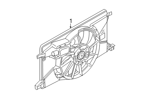 2015 Ford Focus Cooling System, Radiator, Water Pump, Cooling Fan Diagram